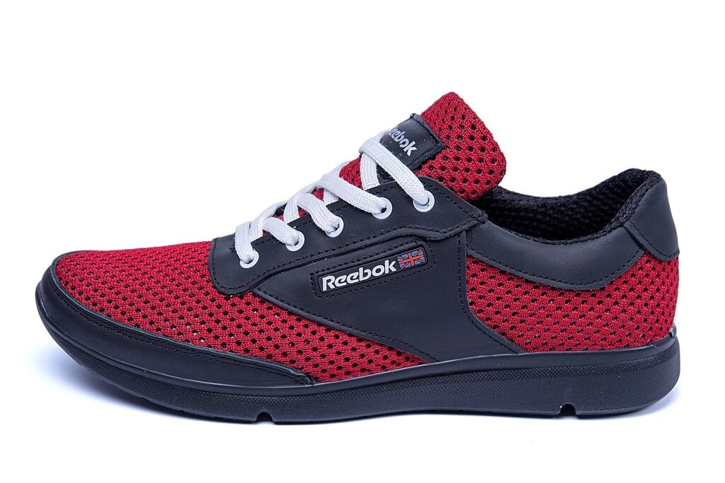 Чоловічі літні кросівки сітка Reebok Red Style червоні - вартість