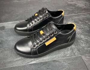 Жіночі шкіряні кросівки Crossav 2303 чорні