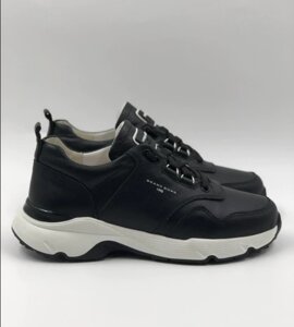 Жіночі шкіряні кросівки NVS Sneaker M-2023 black чорні