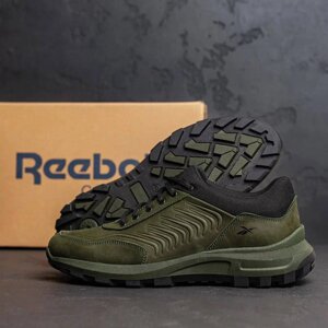 Чоловічі шкіряні кросівки Reebok R-07 Classic Green хакі
