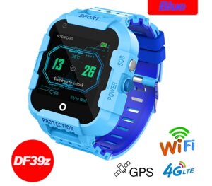 Дитячі розумні годинник Baby Smart Watch DF39z Original з Відео дзвінком 4G блакитні