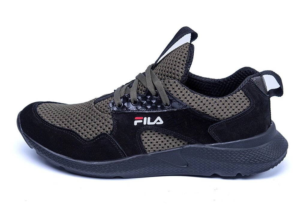 Чоловічі літні кросівки сітка FILA green - інтернет магазин