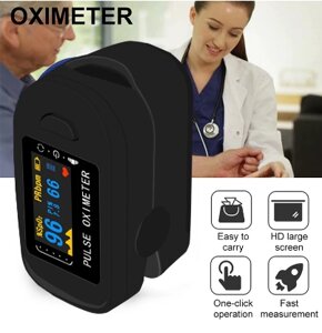 Пульсоксиметр Pulse Oximeter H8 Original оксиметр вимірювальний прилад рівня кисню в крові чорний