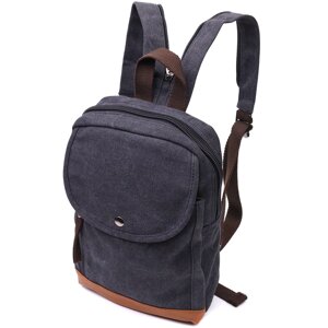 Рюкзак для чоловіків з щільного текстилю Vintage 22182 Чорний