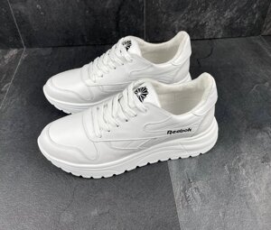 Жіночі шкіряні кросівки Reebok R16 білі