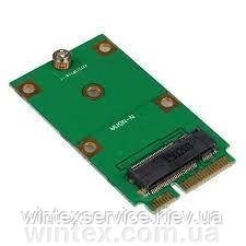 Адаптер Mini PCI-E 2 Lane M. 2 NGFF для MSATA SSD 52pin Z6V3 від компанії Сервісний центр WINTEX - фото 1