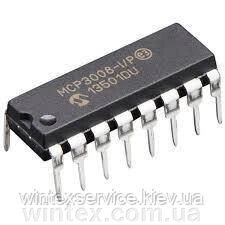 Мікроконтролер MCP3008-I/P DIP-16 від компанії Сервісний центр WINTEX - фото 1