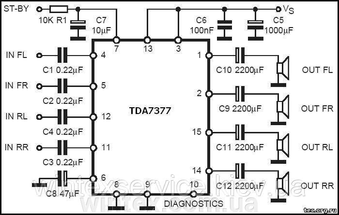 Мікросхема TDA7377 від компанії Сервісний центр WINTEX - фото 1