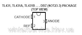 Мікросхема TL431 SOT23 від компанії Сервісний центр WINTEX - фото 1
