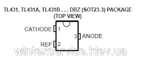 Мікросхема TL431 TO-92 від компанії Сервісний центр WINTEX - фото 1