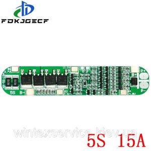 Модуль 5S 15A 2 Li-ion Lithium Battery 18650 Charger BMS Protection Board For Drill Motor