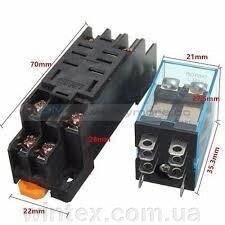 Реле 24V LY2NJ DPDT 8 Pin HH62P JQX-13F With Socket Base від компанії Сервісний центр WINTEX - фото 1