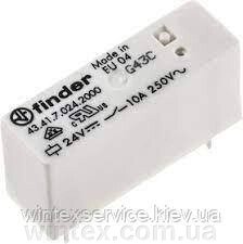 Реле 43.41.7.024.2001 Finder  24VDC, 1C, 10A/250VAC від компанії Сервісний центр WINTEX - фото 1