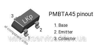 Транзистор PMBTA45 500V 0.15 A NPN SOT23-3 від компанії Сервісний центр WINTEX - фото 1