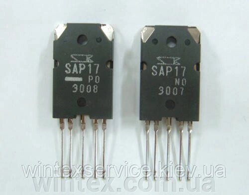 Транзисторна пара SAP17N +SAP17P від компанії Сервісний центр WINTEX - фото 1