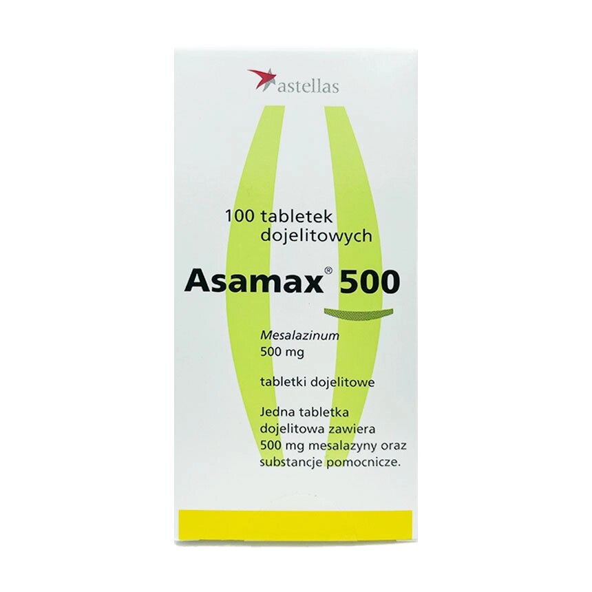 Асамакс 500 мг, 100 таб (Аналог Салофальку) від компанії Інтернет-аптека "Євроаптека" - фото 1