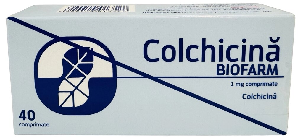 Колхіцин 1 мг. 40 табл (Біофарм Румунія) від компанії Інтернет-аптека "Євроаптека" - фото 1