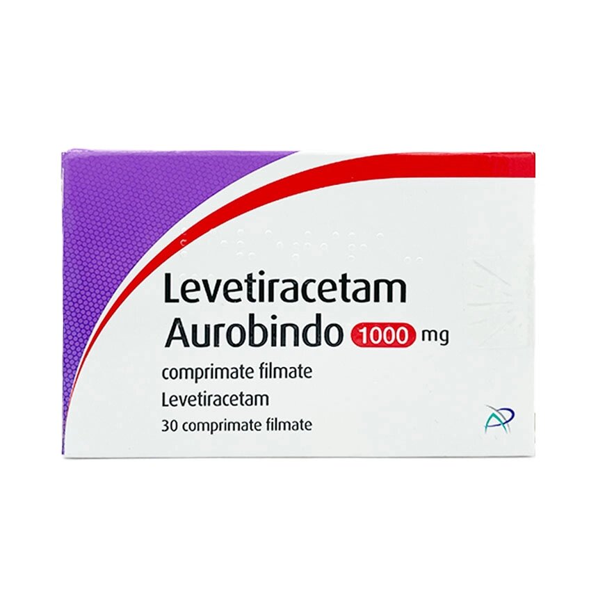 Леветірацетам Ауробіндо 1000 мг, 30 табл від компанії Інтернет-аптека "Євроаптека" - фото 1