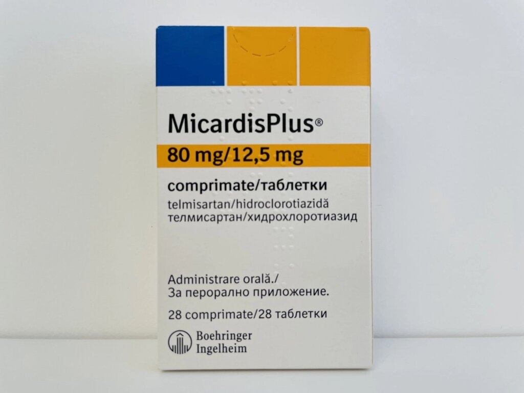 Микардис Плюс 80 мг / 12,5 мг №28 від компанії Інтернет-аптека "Євроаптека" - фото 1