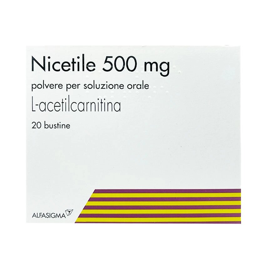 Ніцетил L-ацетилкарнітин 500 мг, 20 пакетиків від компанії Інтернет-аптека "Євроаптека" - фото 1