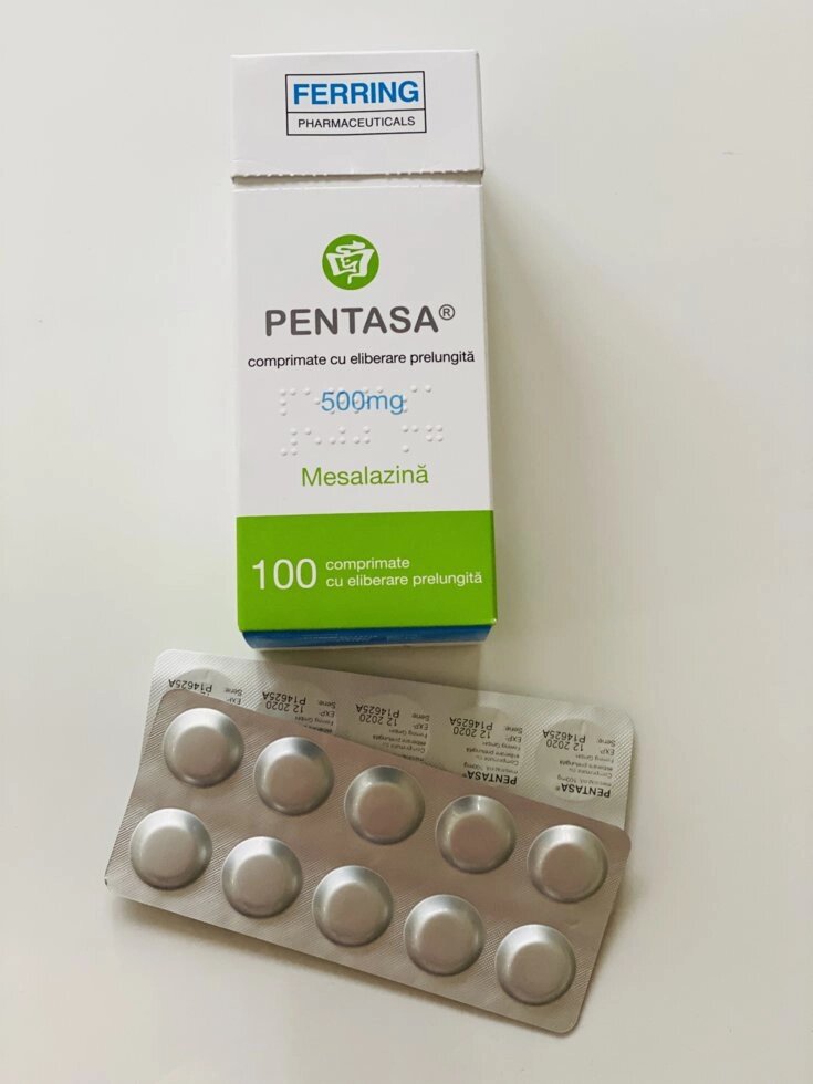 Пентаса 500 мг. 100 табл (Європа) від компанії Інтернет-аптека "Євроаптека" - фото 1