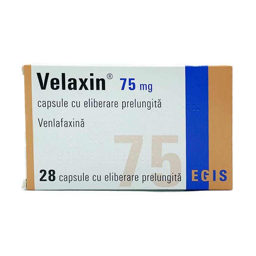 Велаксин 75 мг, 28 капсул від компанії Інтернет-аптека "Євроаптека" - фото 1