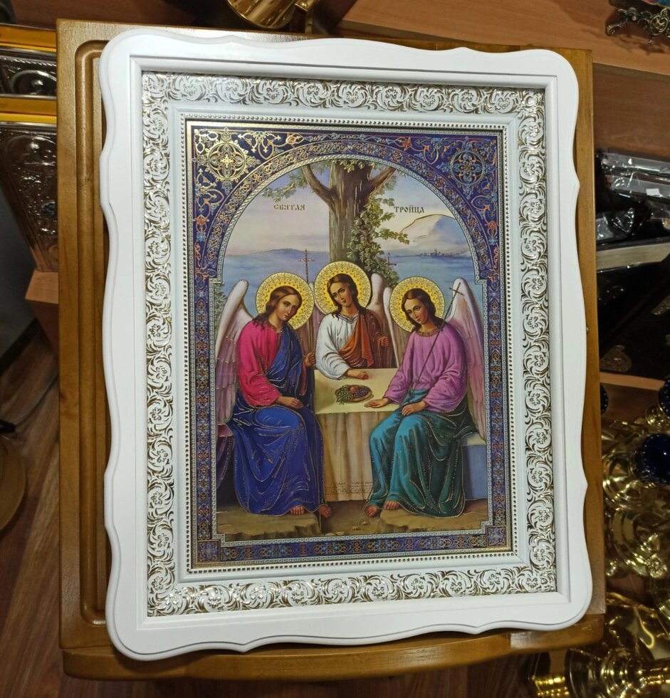 Аналойна ікона - білий кіот 52*42см, з двунадесятими святами від компанії Церковна крамниця "Покрова" - церковне начиння - фото 1