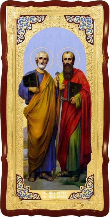 Церковна велика ікона Святі Петро и Павло від компанії Церковна крамниця "Покрова" - церковне начиння - фото 1