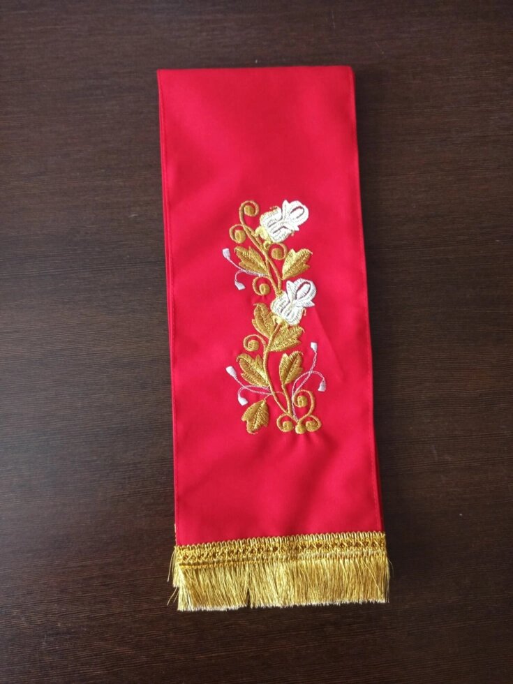 Церковні закладка для святого євангелія з габардину (червоний колір) від компанії Церковна крамниця "Покрова" - церковне начиння - фото 1
