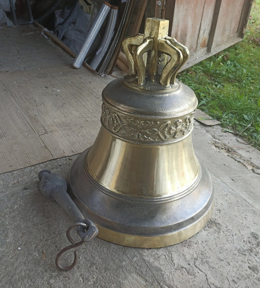 Церковний дзвін на 20 кг (вага може дещо відрізнятись) від компанії Церковна крамниця "Покрова" - церковне начиння - фото 1