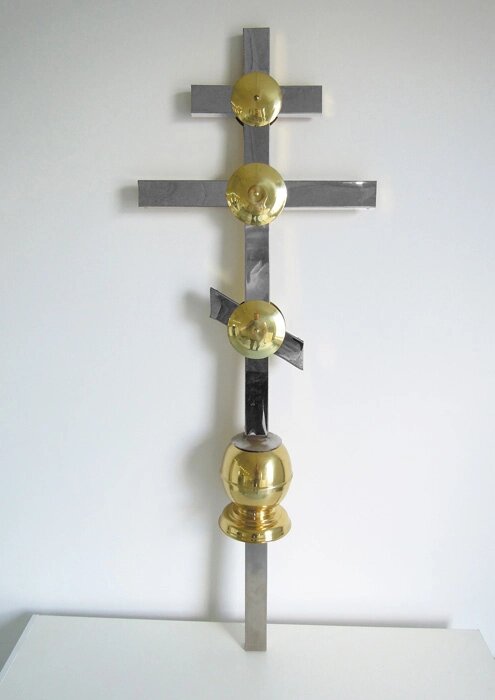 Церковний хрест накупольний №5 від компанії Церковна крамниця "Покрова" - церковне начиння - фото 1