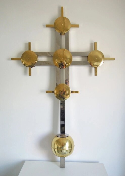 Церковний хрест накупольний №6 від компанії Церковна крамниця "Покрова" - церковне начиння - фото 1