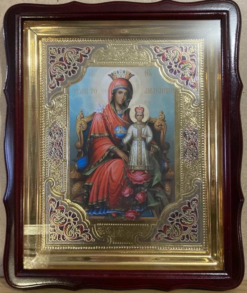 Державна ікона Пресвятої Богородиці 40х35см від компанії Церковна крамниця "Покрова" - церковне начиння - фото 1