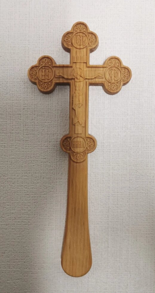 Для Батюшки хрест требного з різьбленої вільхі # 631 від компанії Церковна крамниця "Покрова" - церковне начиння - фото 1