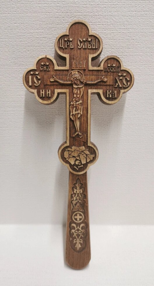 Для Священика хрест требного з різьбленої вільхі # 623 від компанії Церковна крамниця "Покрова" - церковне начиння - фото 1