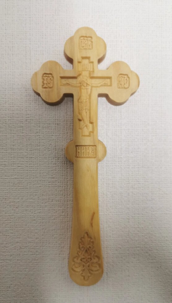Для Священика хрест требного з різьбленої вільхі # 643 від компанії Церковна крамниця "Покрова" - церковне начиння - фото 1
