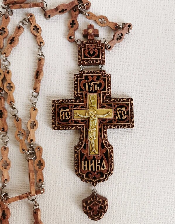 Для Священнослужителя хрест наперсний # 523 від компанії Церковна крамниця "Покрова" - церковне начиння - фото 1