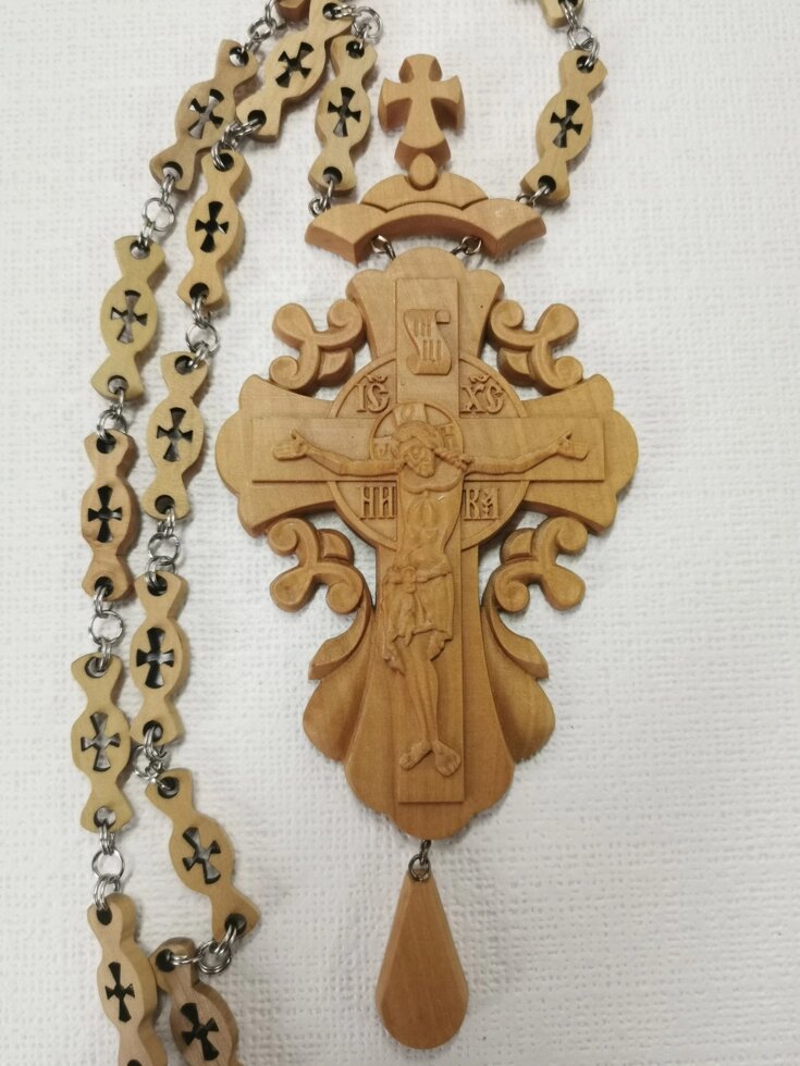 Для Священнослужителя хрест наперсний з груші # 512 від компанії Церковна крамниця "Покрова" - церковне начиння - фото 1