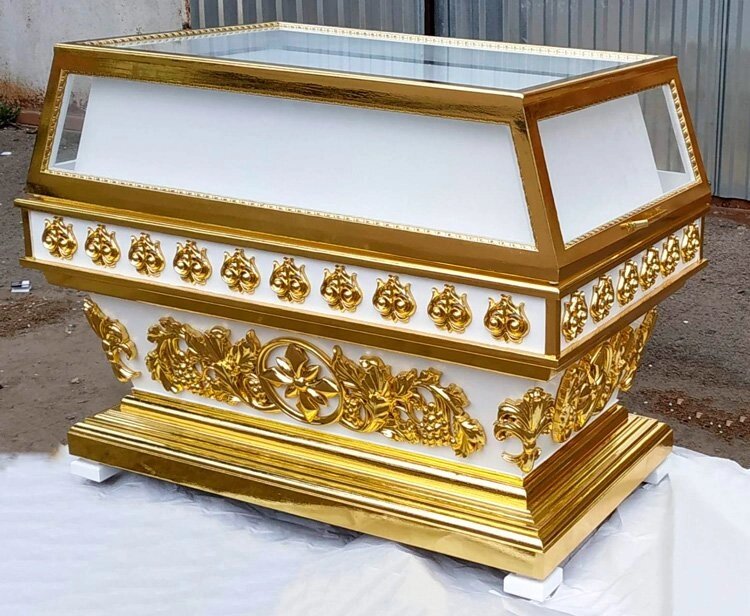 Гробниця різьблена для храму з ефектом під золото від компанії Церковна крамниця "Покрова" - церковне начиння - фото 1