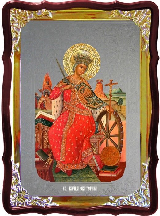 Храмова ікона Святого Катерина в церковній лавці від компанії Церковна крамниця "Покрова" - церковне начиння - фото 1