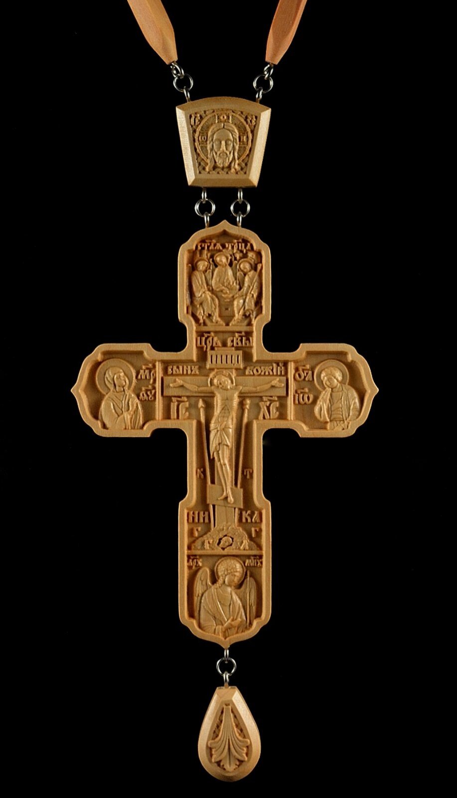 Хрест для священика нагородний 100х63мм з груші від компанії Церковна крамниця "Покрова" - церковне начиння - фото 1