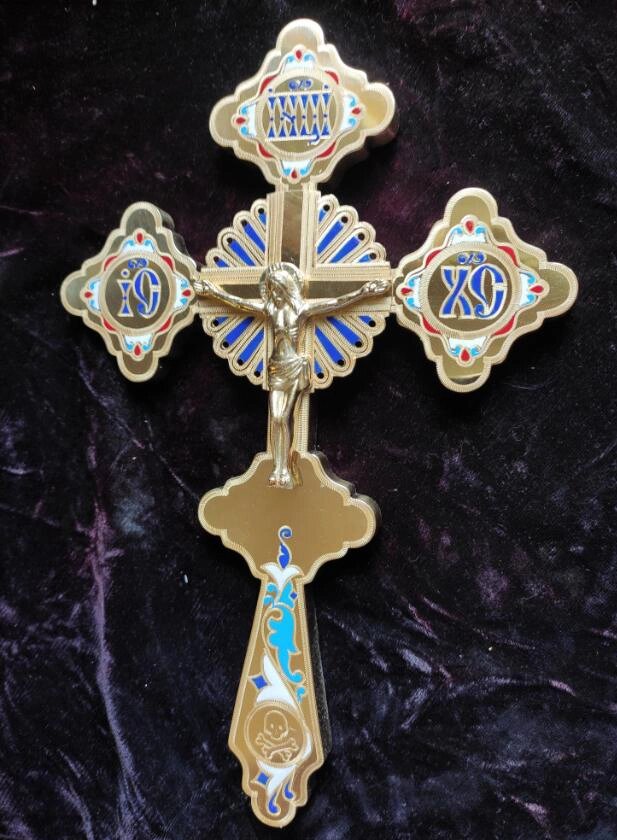 Хрест для священика требний фігурний великий від компанії Церковна крамниця "Покрова" - церковне начиння - фото 1