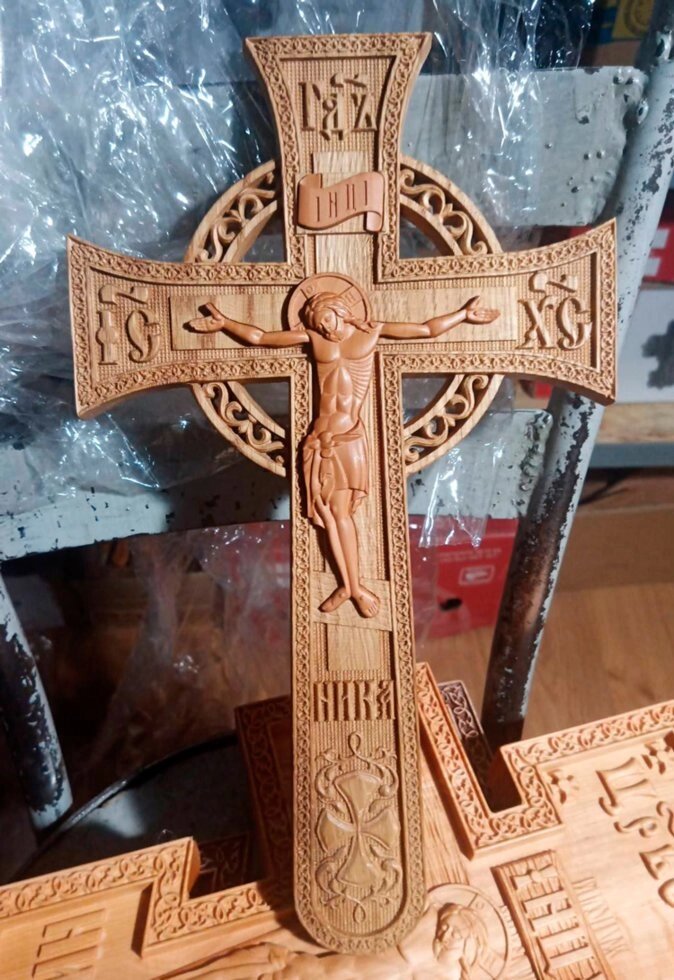 Хрест мальтійській великий різьбленій від компанії Церковна крамниця "Покрова" - церковне начиння - фото 1