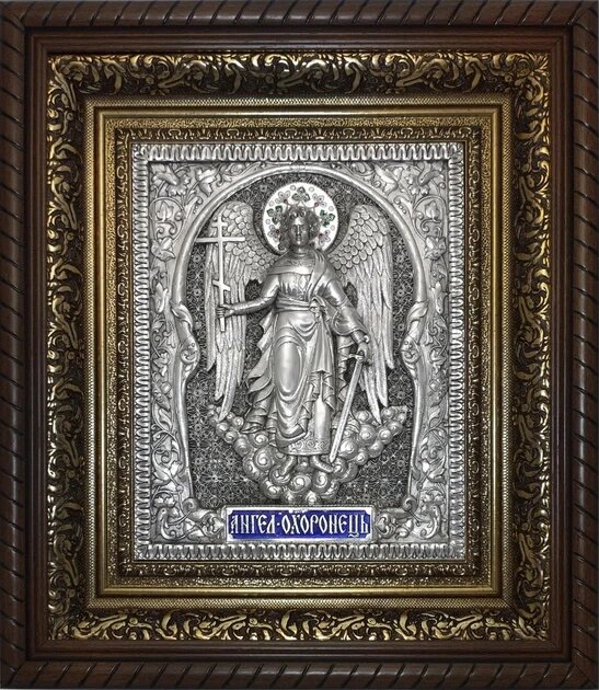 Ікона Ангел-Хранитель ростовий  25х28 см від компанії Церковна крамниця "Покрова" - церковне начиння - фото 1