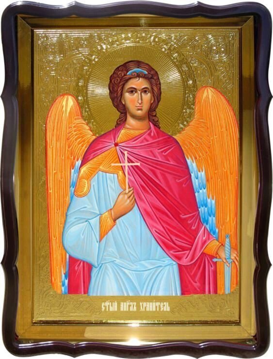 Ікона Ангела Хоронителя пояснив для храму від компанії Церковна крамниця "Покрова" - церковне начиння - фото 1