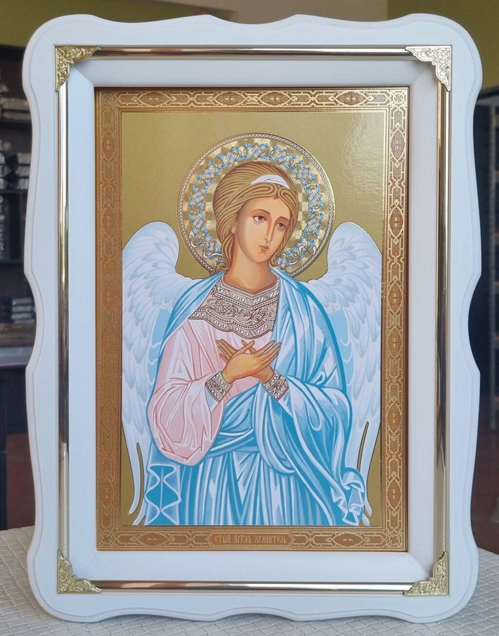 Ікона Ангела Охоронця, кіот 47x37см від компанії Церковна крамниця "Покрова" - церковне начиння - фото 1