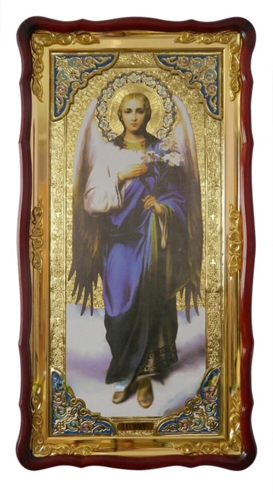 Ікона Архангела Гавриїла (з емаллю) від компанії Церковна крамниця "Покрова" - церковне начиння - фото 1