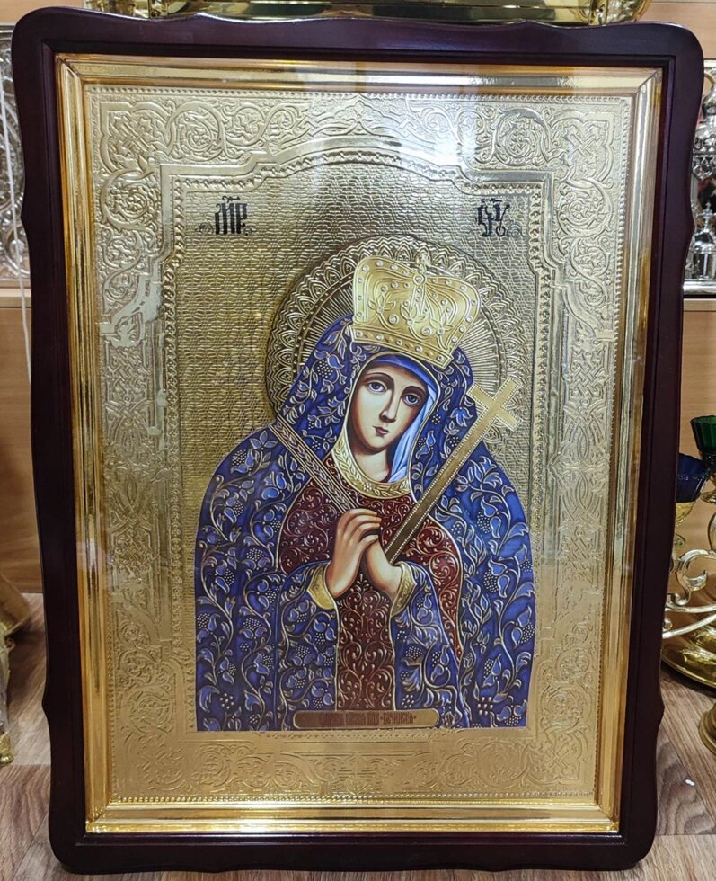 Ікона Богородиці "Бучинська" 80х60см від компанії Церковна крамниця "Покрова" - церковне начиння - фото 1