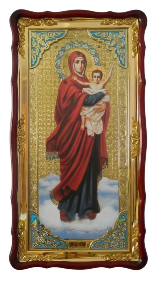 Ікона Божої Матері «Благодатне Небо» (з емаллю) від компанії Церковна крамниця "Покрова" - церковне начиння - фото 1