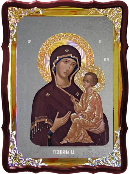 Ікона Божої Матері для церкви Тіхвінська від компанії Церковна крамниця "Покрова" - церковне начиння - фото 1